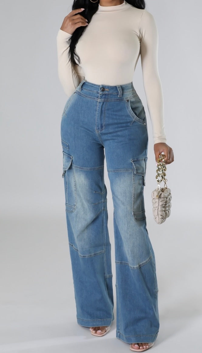 CARGO GIRL JEANS