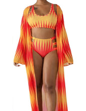 Load image into Gallery viewer, 3-Piece Ethnic Swimwear Set
