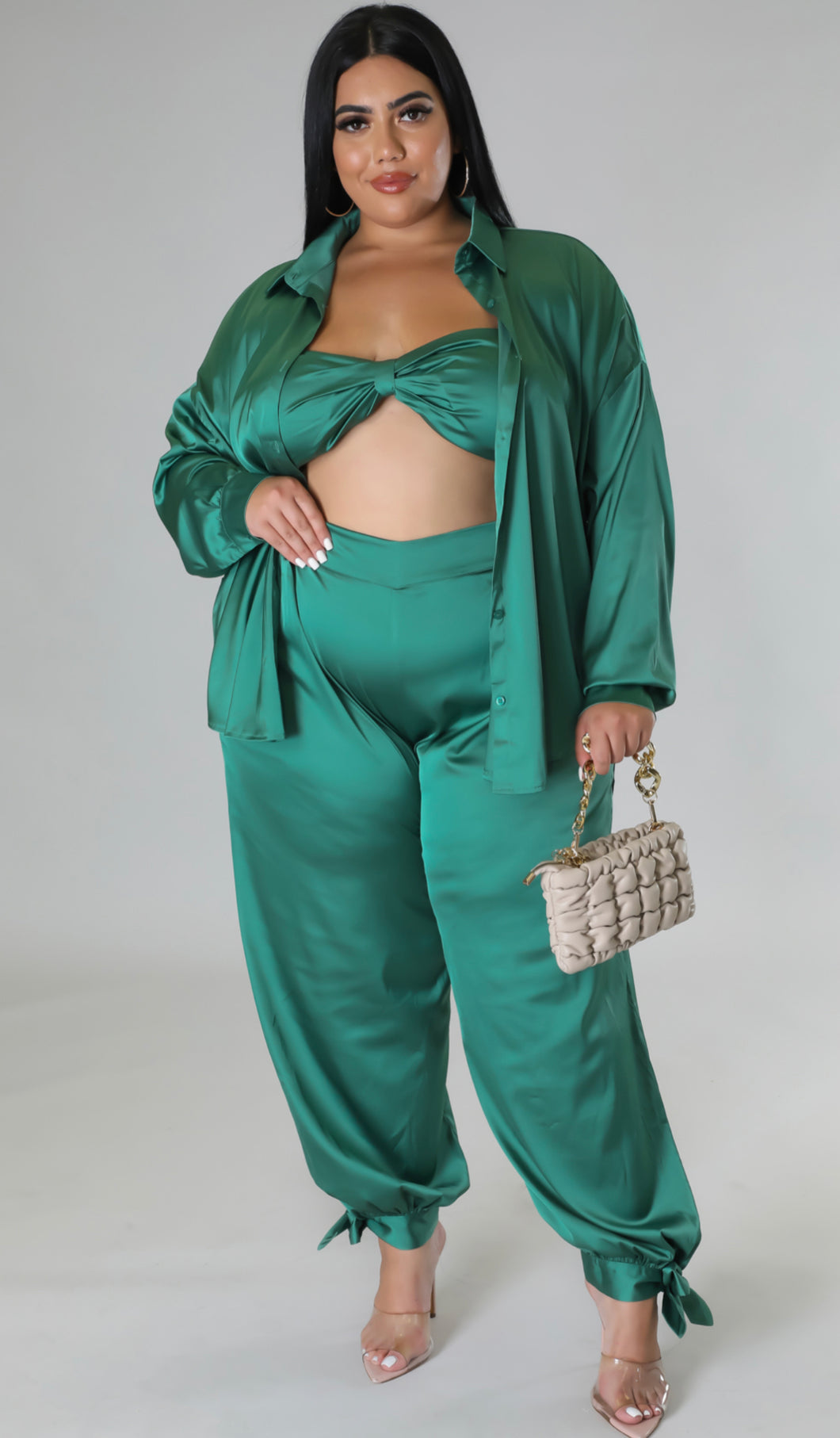 Green NV 3 Piece Pants Set~Plus