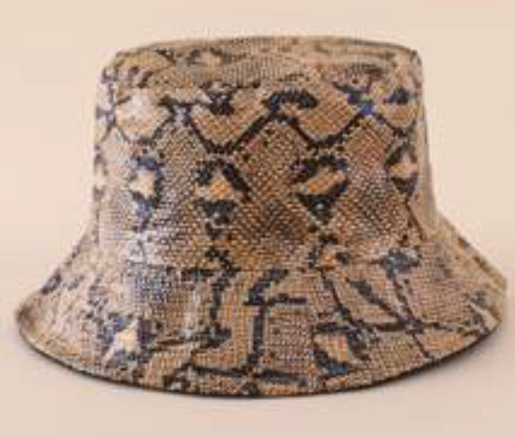 Snakeskin Bucket Hat