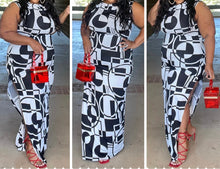 Load image into Gallery viewer, Plus Size Sleeveless Maxi Dress With Side Slit
