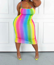 Load image into Gallery viewer, Candy Striped Midi Dress
