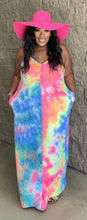 Load image into Gallery viewer, Plus Size Tye Dye Maxi Dress
