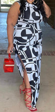 Load image into Gallery viewer, Plus Size Sleeveless Maxi Dress With Side Slit
