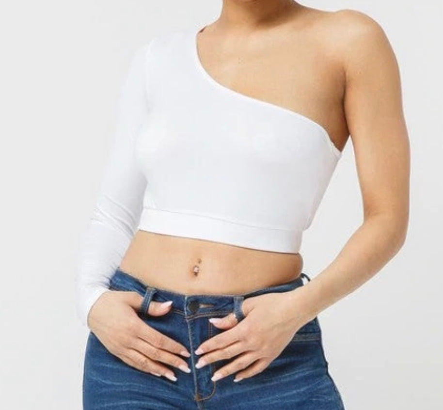 One Sleeve Crop Top