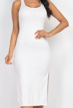 Load image into Gallery viewer, Reg &amp; Plus Cut Out Back Thigh Split Strap Dress~Plus&amp;Reg
