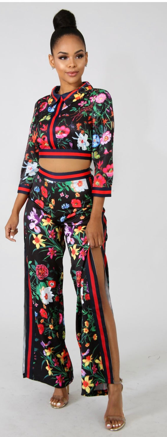 Floral Pants Set